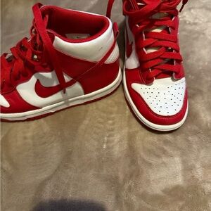 Nike Red and White Sneakers